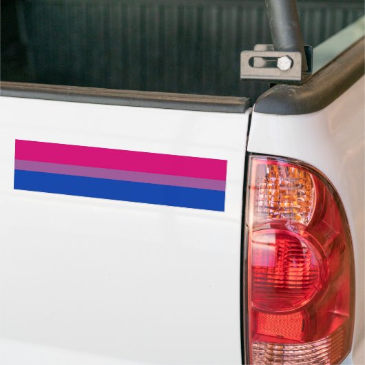 Autocollant De Voiture Fierté bisexuelle ! (Sur camion)