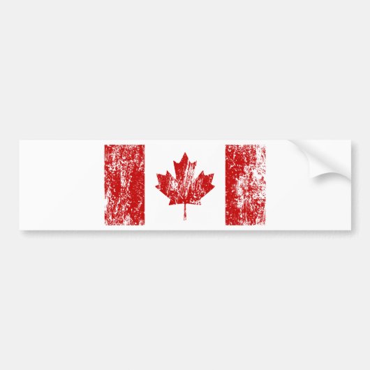 Autocollant De Voiture Fierté de drapeau du Canada (Devant)