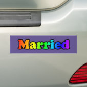 Autocollant De Voiture Fierté du mariage (En voiture)