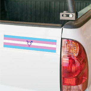 Autocollant De Voiture Fierté et symbole transgenre