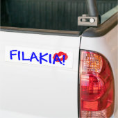 AUTOCOLLANT DE VOITURE FILAKIA ! GREC POUR LES 'BAISERS (Sur camion)