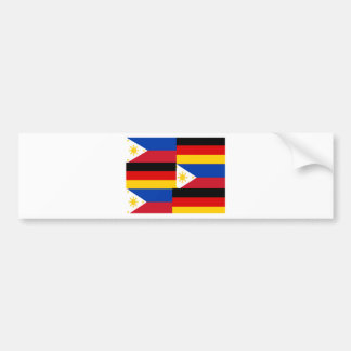 AUTOCOLLANT DE VOITURE FILIPINO-ALLEMAND