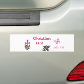 Autocollant De Voiture Fille chrétienne  (En voiture)