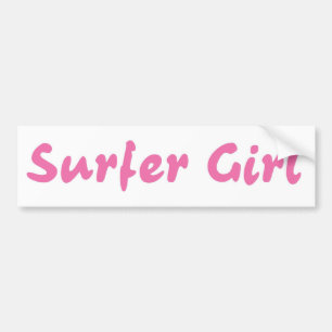 Autocollant De Voiture Fille de surfer