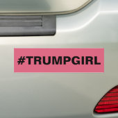 Autocollant De Voiture FILLE de #TRUMP (En voiture)