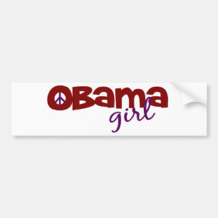Autocollant De Voiture Fille d'Obama