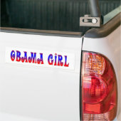 Autocollant De Voiture Fille d'Obama (Sur camion)