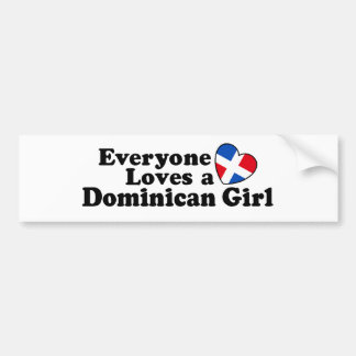 Autocollant De Voiture Fille dominicaine