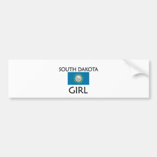 AUTOCOLLANT DE VOITURE FILLE DU DAKOTA DU SUD