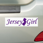 Autocollant De Voiture Fille du Jersey (En voiture)