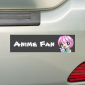 Autocollant De Voiture Fille mignonne d'Anime (En voiture)