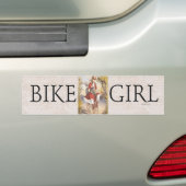 Autocollant De Voiture Fille SUPÉRIEURE de vélo (En voiture)