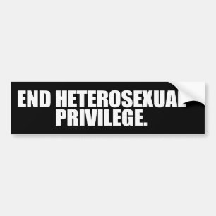 Autocollant De Voiture FINIR LE PRIVILÈGE HÉTÉROSEXUEL -.png