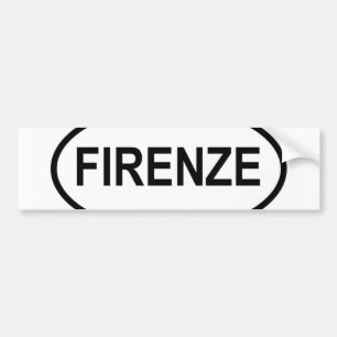Autocollant De Voiture Firenze Bumper Sticker