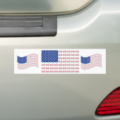 Autocollant De Voiture Flag-Blue-Shadow (En voiture)