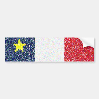 Autocollant De Voiture Flag_of_Acadia pointille l'adhésif pour pare-chocs
