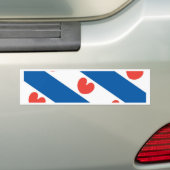 Autocollant De Voiture Flag of Friesland (En voiture)