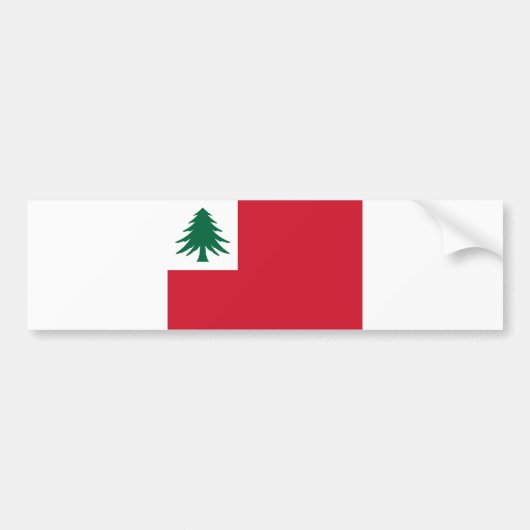 Autocollant De Voiture Flag of New England (Devant)
