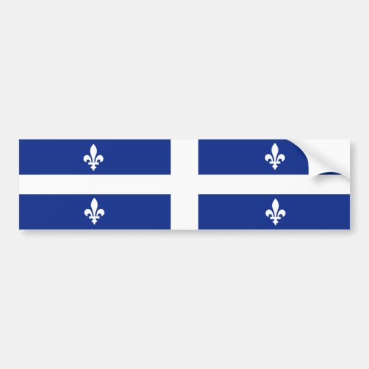 Autocollant De Voiture Flag of Quebec (Devant)