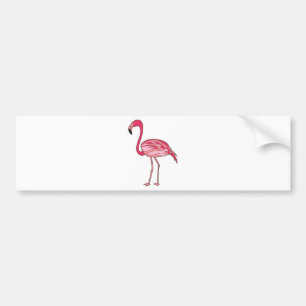 Autocollant De Voiture Flamant rose