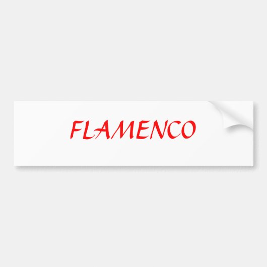 AUTOCOLLANT DE VOITURE FLAMENCO (Devant)