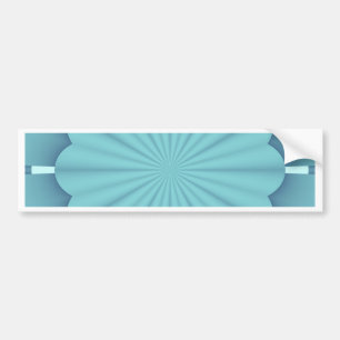 Autocollant De Voiture Fleur Abstraite Métallique Bleue