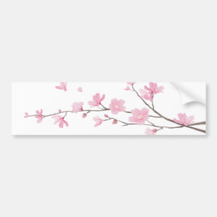 Autocollant De Voiture Fleur de cerisiers - Arrière - plan transparent
