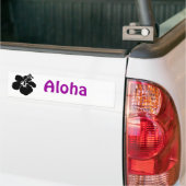 Autocollant De Voiture Fleur de noir aloha (Sur camion)