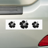 Autocollant De Voiture Fleur de noir aloha (En voiture)