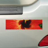 Autocollant De Voiture Fleur d'Hibiscus rouge-orange (En voiture)