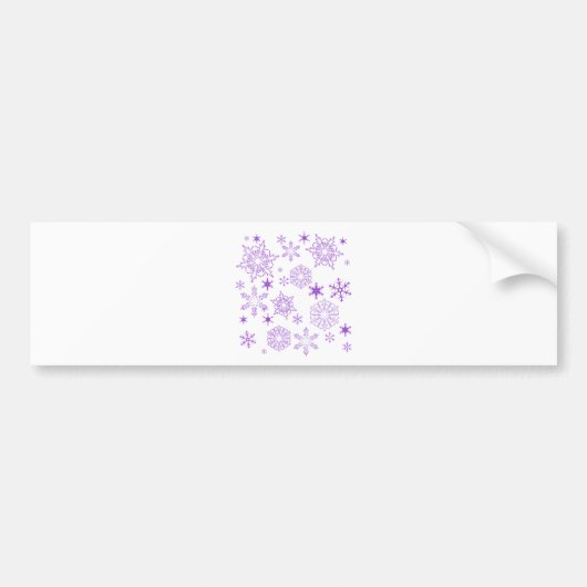 Autocollant De Voiture flocon violet (Devant)