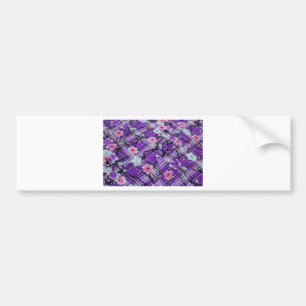 Autocollant De Voiture Floral pourpre