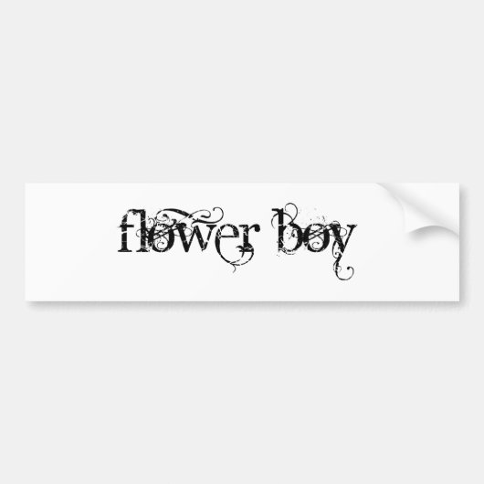Autocollant De Voiture Flower Boy (Devant)