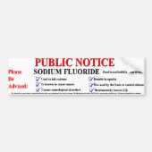 Autocollant De Voiture Fluorure de sodium (Devant)
