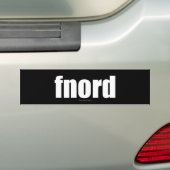 Autocollant De Voiture Fnord (En voiture)
