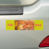 Autocollant De Voiture folk rock girl (En voiture)