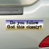 Autocollant De Voiture Follow God (En voiture)