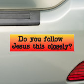Autocollant De Voiture Follow Jesus (En voiture)