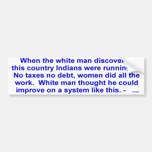 Autocollant De Voiture fonctionnement d'Indiens (Devant)