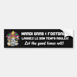 Autocollant De Voiture Football Mardi Gras pense que c'est pour voir les