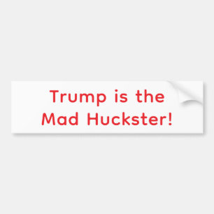 Autocollant De Voiture Fou vendeur Trump Mannequin Hankamer Artjunkhaus A