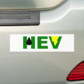 Autocollant De Voiture Foudre verte V de HEV (En voiture)