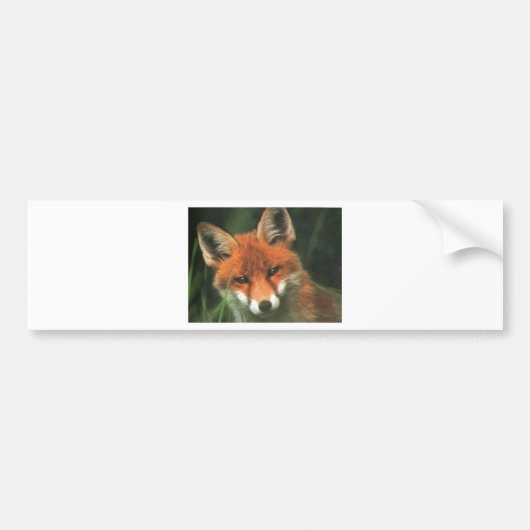 Autocollant De Voiture Fox rouge (Devant)