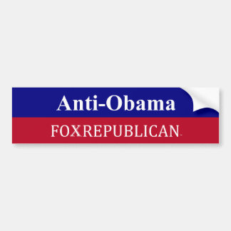 Autocollant De Voiture Foxrepublican Anit-Obama