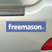 Autocollant De Voiture Franc-maçon, logo de style de Facebook avec petit (En voiture)