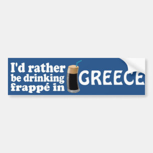 Autocollant De Voiture Frappé en Grèce