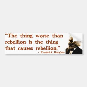Autocollant De Voiture Frederick Douglass sur la rébellion
