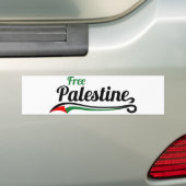 Autocollant De Voiture Free Palestine, Base-ball Style (En voiture)