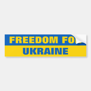 AUTOCOLLANT DE VOITURE FREEDOM FOR UKRAINE