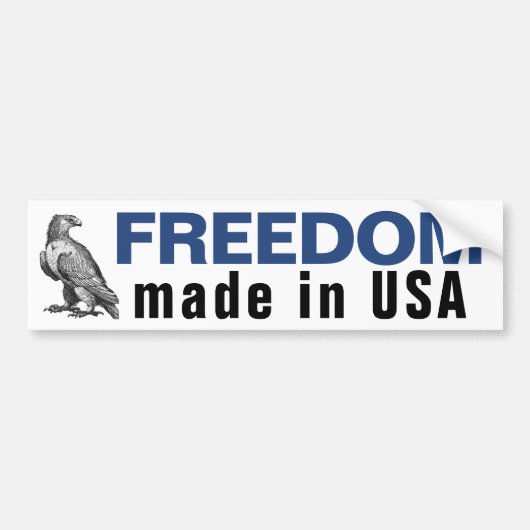 Autocollant De Voiture Freedom USA - Sticker pour pare-chocs (Devant)